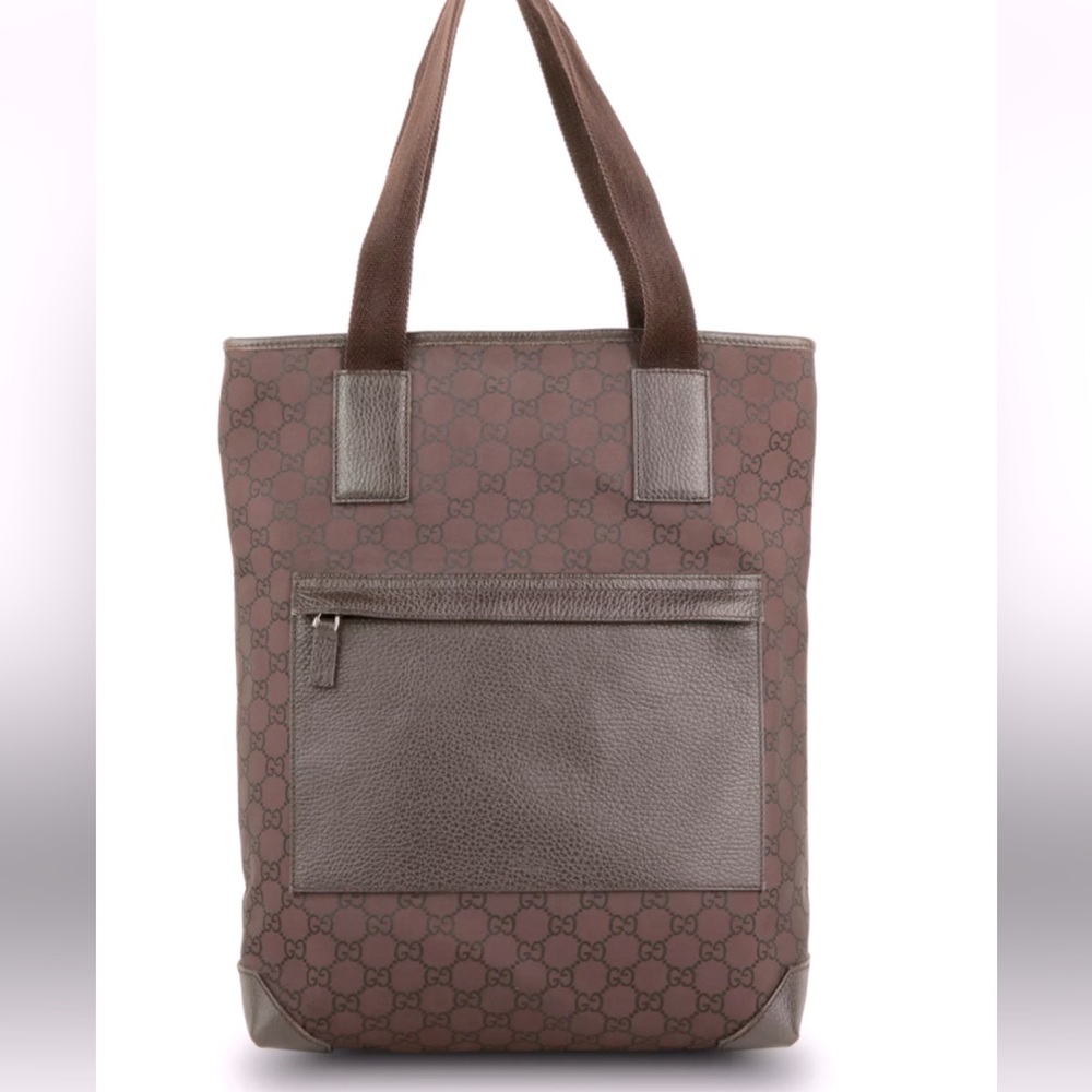 Gucci Brown GG Supreme Tall Tote Bag size14x12